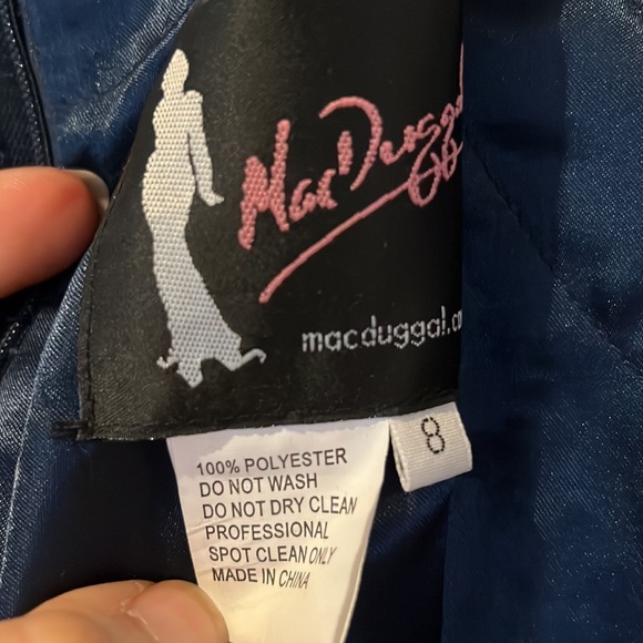 Mac Duggal EMBELLISHED TEA-LENGTH ILLUSION COCKTAIL DRESS NWT 11136 - Picture 12 of 13